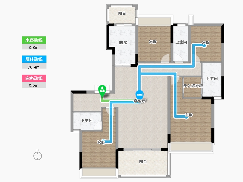 四川省-成都市-人居璟云庭-149.61-户型库-动静线