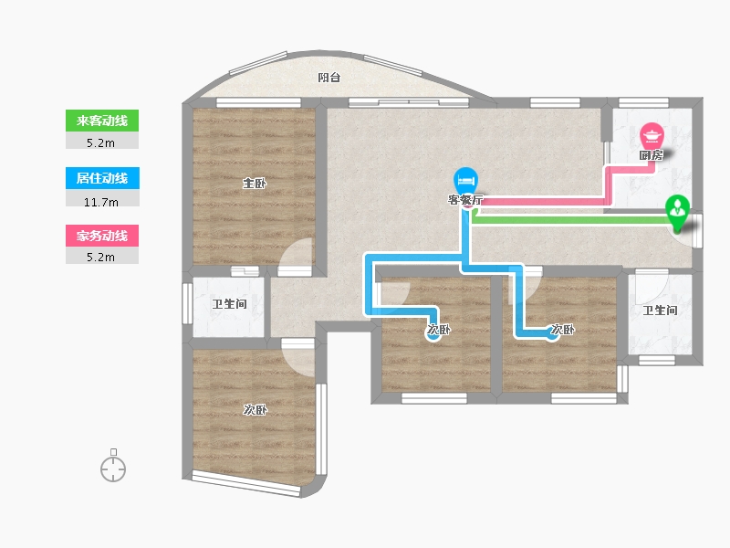 四川省-成都市-天府云城C区-78.17-户型库-动静线