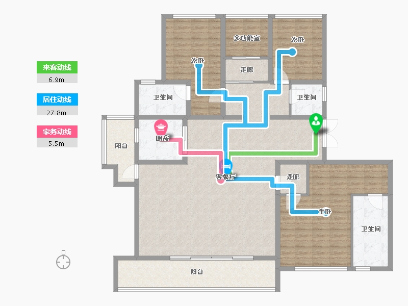 四川省-成都市-万科天府锦绣-158.40-户型库-动静线