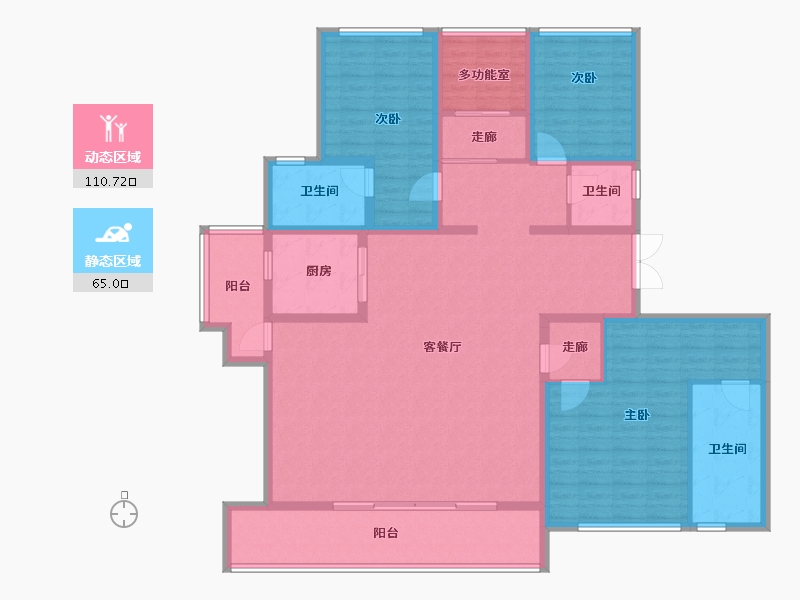 四川省-成都市-万科天府锦绣-158.40-户型库-动静分区