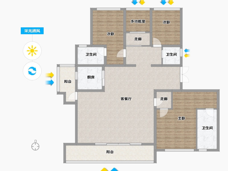 四川省-成都市-万科天府锦绣-158.40-户型库-采光通风