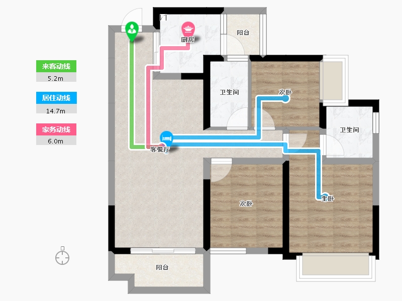 四川省-成都市-领地观江府-73.83-户型库-动静线