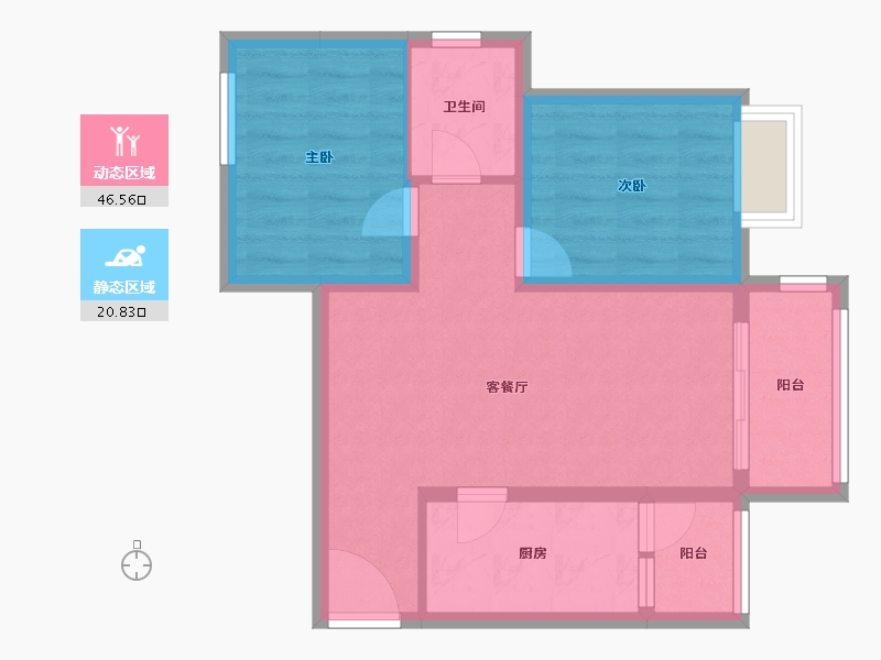 四川省-成都市-东湖优品-59.50-户型库-动静分区