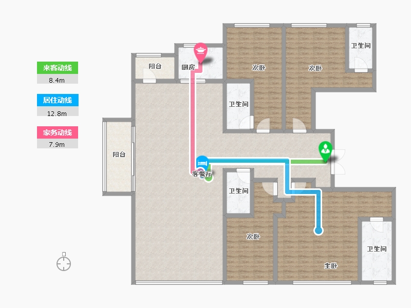 四川省-成都市-万科天府锦绣-216.00-户型库-动静线