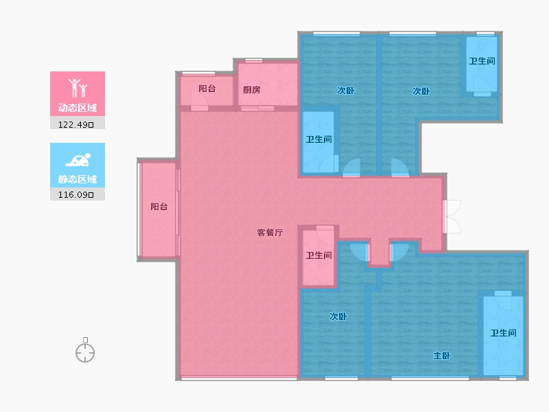 四川省-成都市-万科天府锦绣-216.00-户型库-动静分区