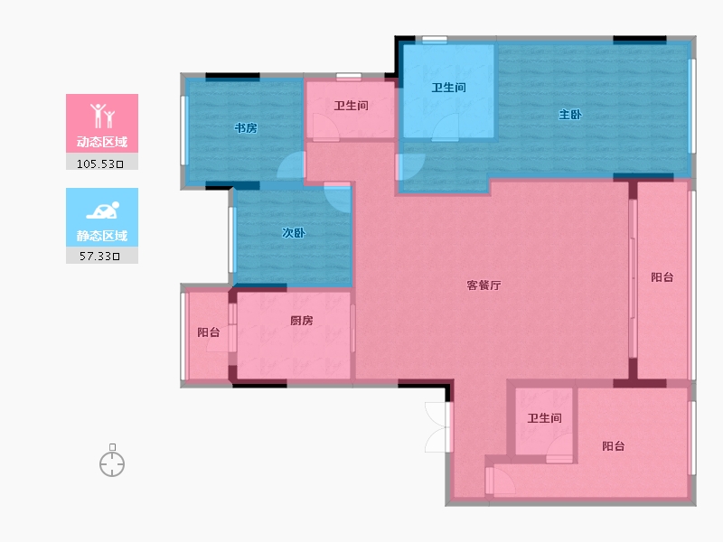 四川省-成都市-德商花样年碧云天骄-147.60-户型库-动静分区