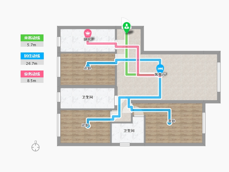 辽宁省-沈阳市-佳和新城-100.00-户型库-动静线