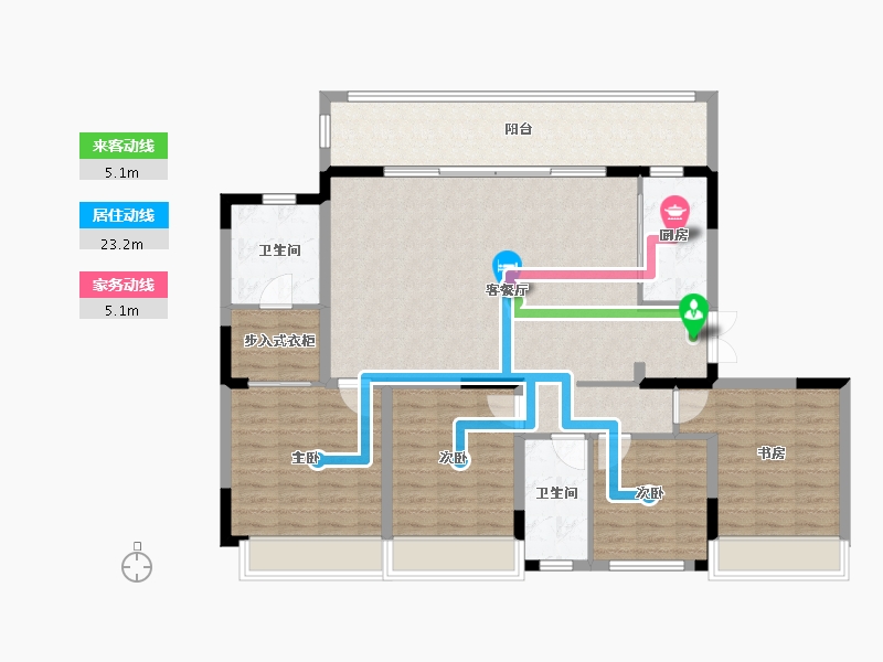 四川省-成都市-人居悦云庭-123.99-户型库-动静线