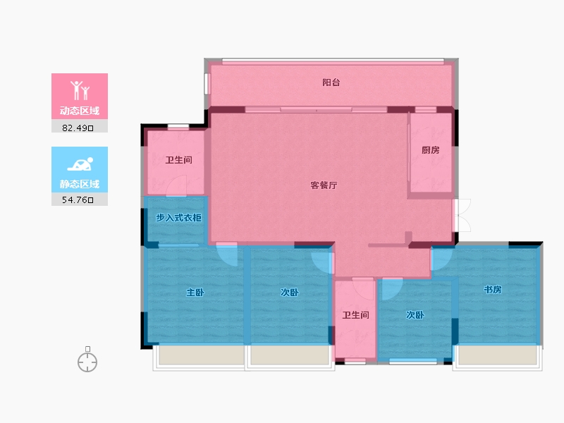 四川省-成都市-人居悦云庭-123.99-户型库-动静分区