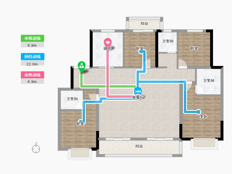 湖南省-长沙市-澳海望洲府-131.20-户型库-动静线