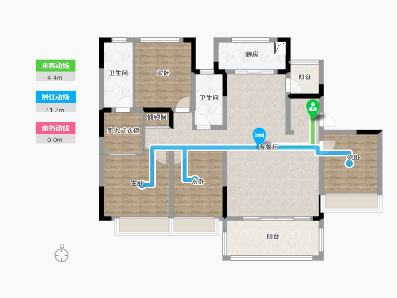 四川省-成都市-人居悦云庭-126.95-户型库-动静线