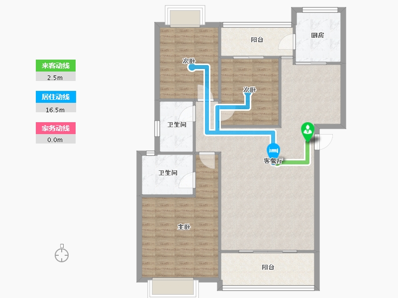 四川省-成都市-花样年华5常青藤-东区-110.00-户型库-动静线