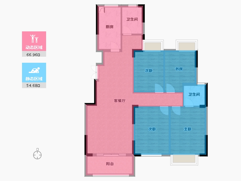 湖南省-长沙市-澳海澜庭-110.00-户型库-动静分区