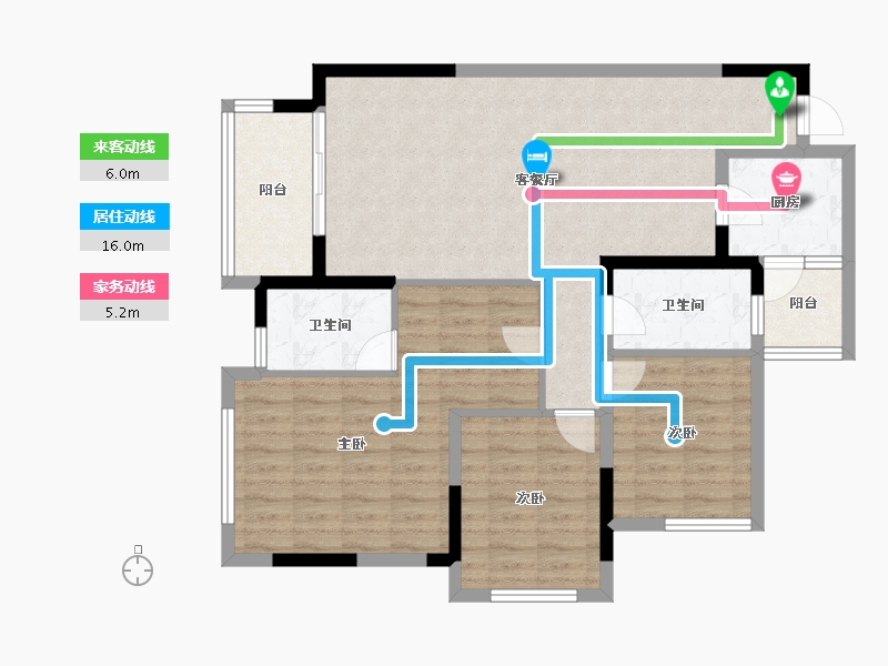 四川省-成都市-西宸春天-96.88-户型库-动静线