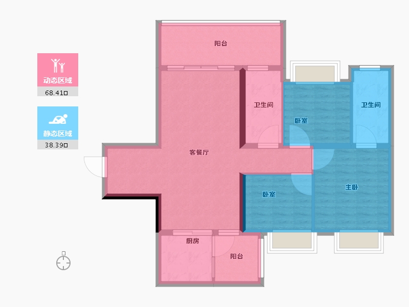 广东省-惠州市-禧临门-96.01-户型库-动静分区