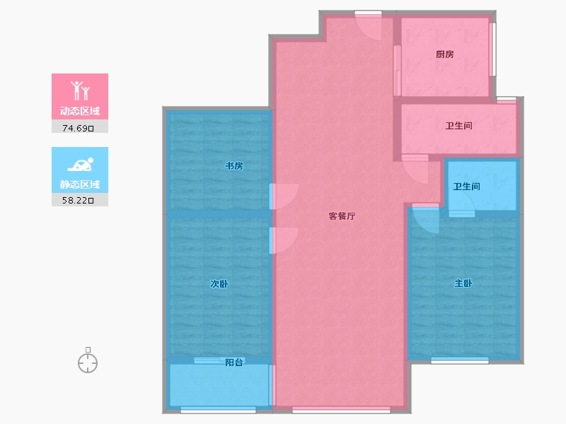 山东省-枣庄市-凯润花园-120.00-户型库-动静分区