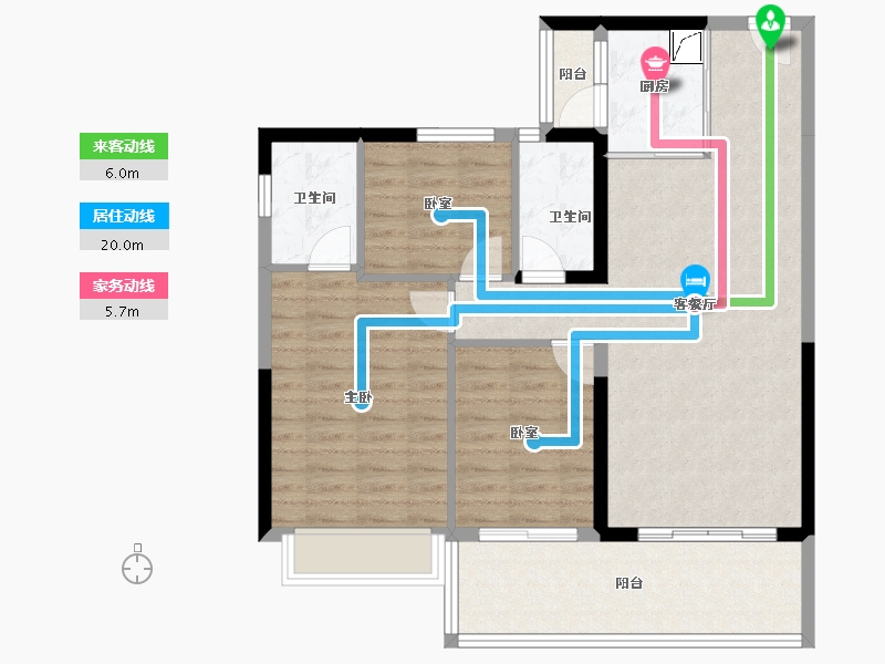 广东省-惠州市-御水龙庭-90.53-户型库-动静线