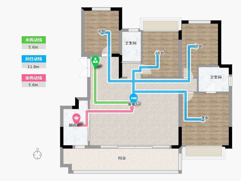 四川省-成都市-中车共享城-116.00-户型库-动静线