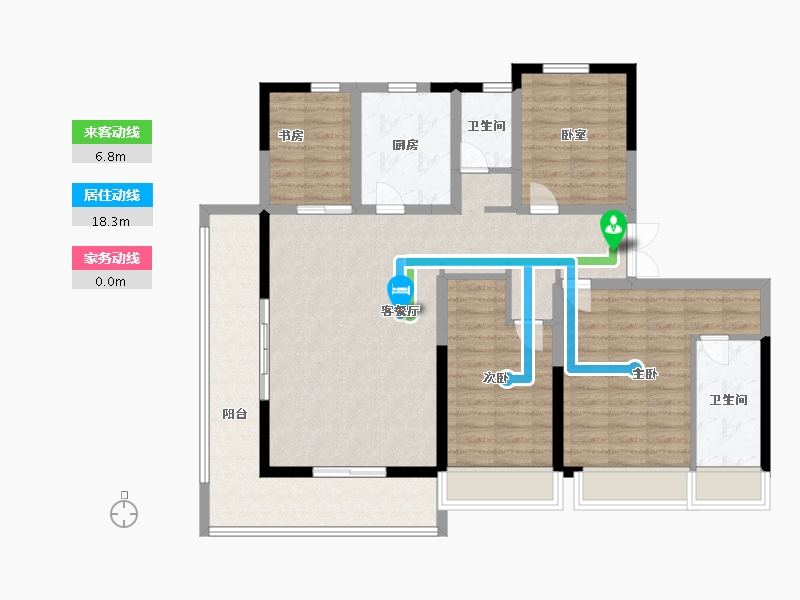 云南省-昆明市-建投璞御-116.00-户型库-动静线