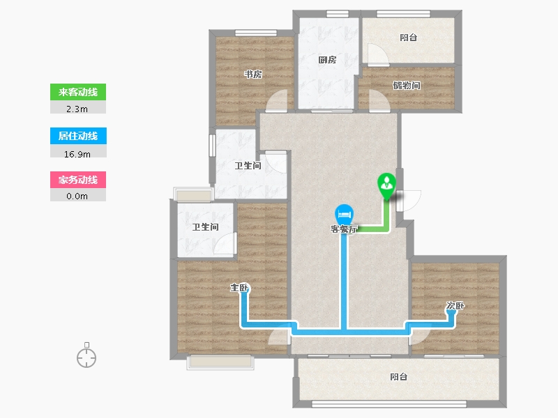 江苏省-苏州市-湖湾天地-112.49-户型库-动静线