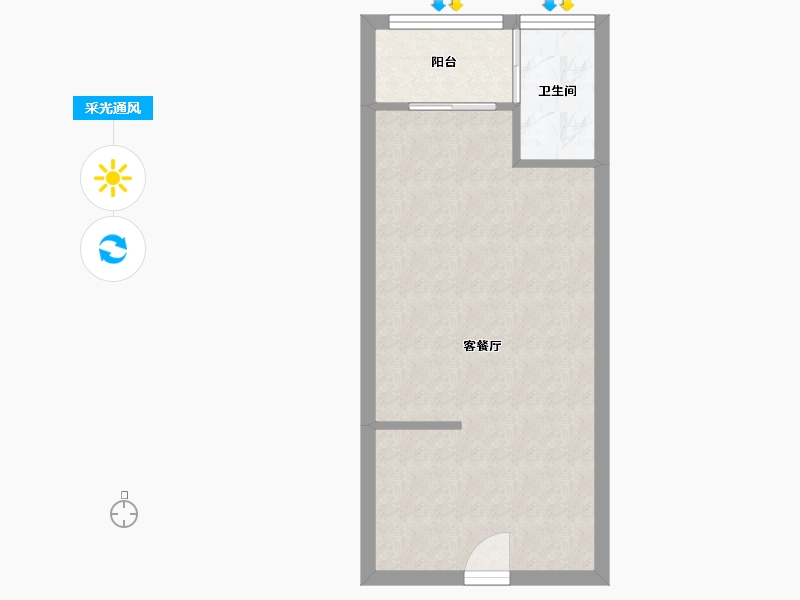 广东省-深圳市-龙光·玖云著-81.00-户型库-采光通风