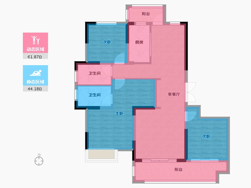 四川省-成都市-中车共享城-94.20-户型库-动静分区