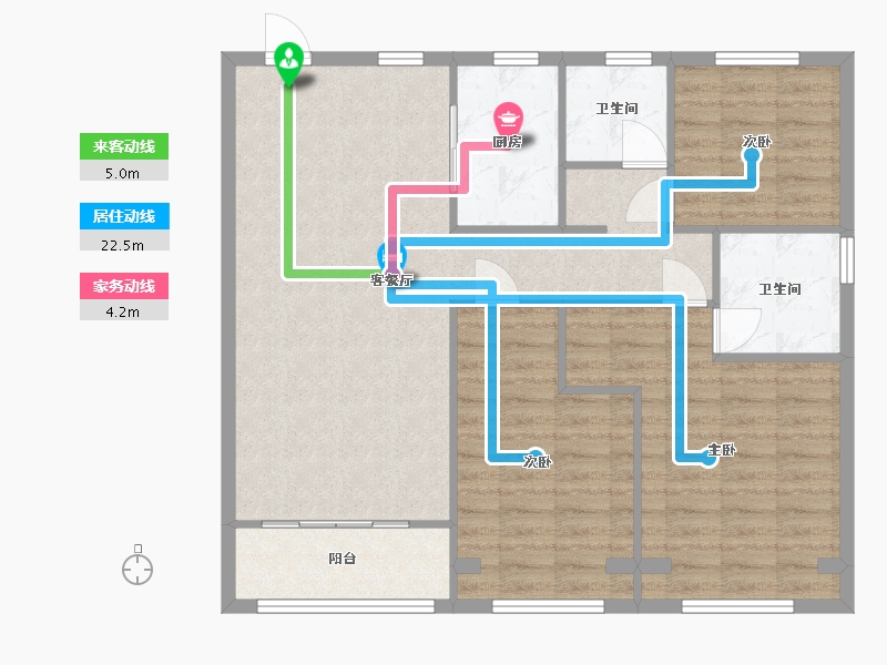 浙江省-台州市-森语苑-93.00-户型库-动静线