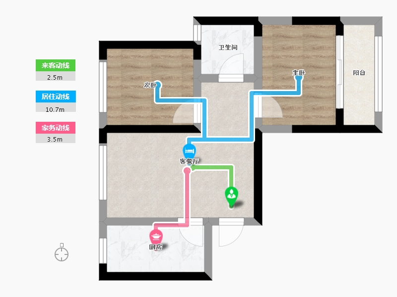 河南省-郑州市-金岱文苑-50.00-户型库-动静线