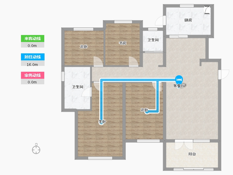 江西省-南昌市-当代国际MOMA-148.00-户型库-动静线