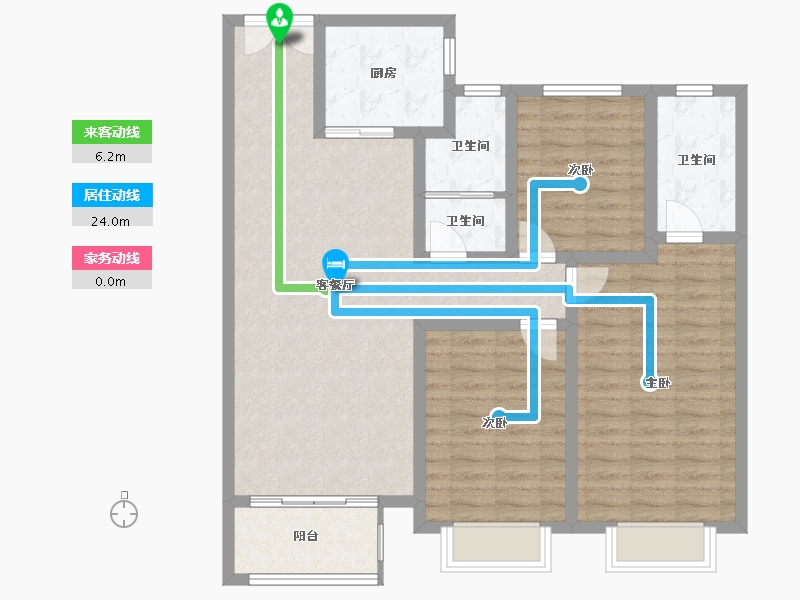 山东省-菏泽市-中达御府-101.14-户型库-动静线