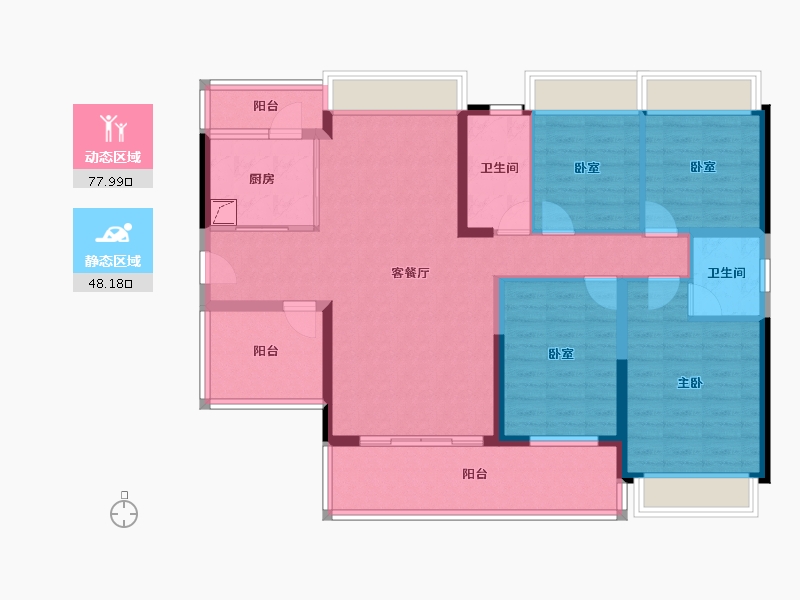 广东省-惠州市-御水龙庭-112.52-户型库-动静分区