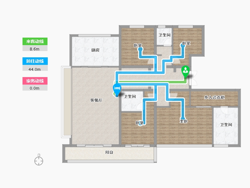 浙江省-绍兴市-禹洲印樾府-171.08-户型库-动静线