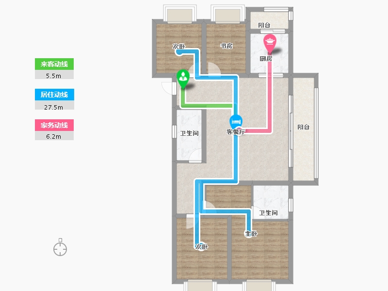 云南省-昆明市-俊发俊云峰-102.40-户型库-动静线