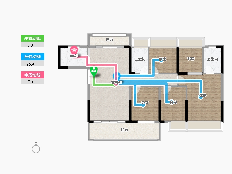 广东省-惠州市-好益康龙林上观-114.77-户型库-动静线