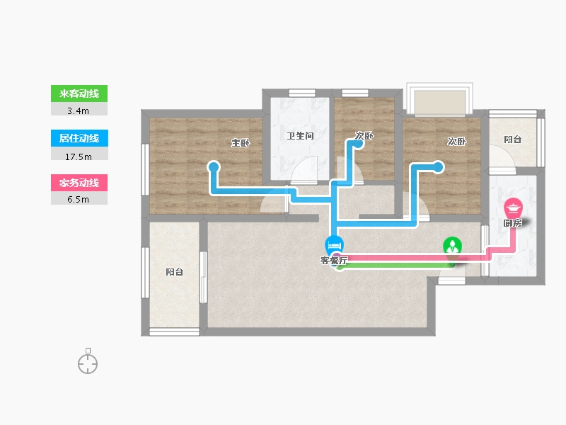 云南省-昆明市-俊发俊云峰-71.20-户型库-动静线