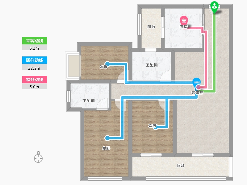 云南省-昆明市-俊发俊云峰-96.80-户型库-动静线