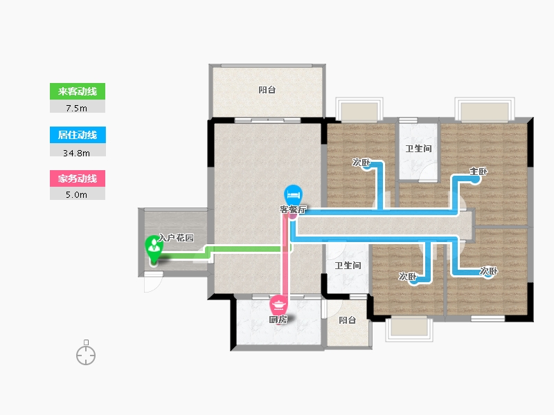 广东省-惠州市-好益康龙林上观-123.13-户型库-动静线