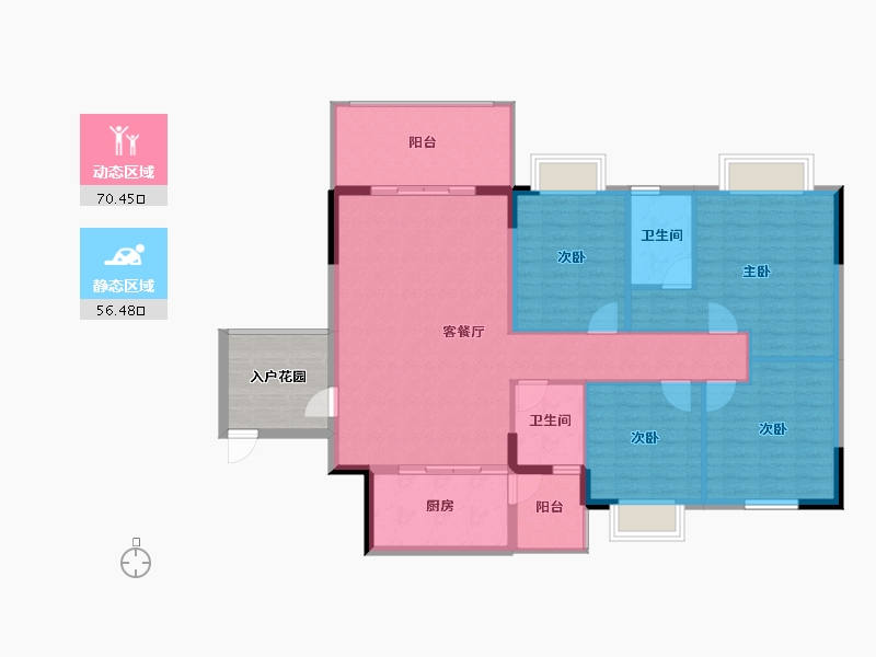 广东省-惠州市-好益康龙林上观-123.13-户型库-动静分区