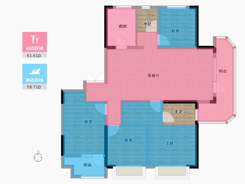 山东省-青岛市-安徒生童话小镇-114.40-户型库-动静分区