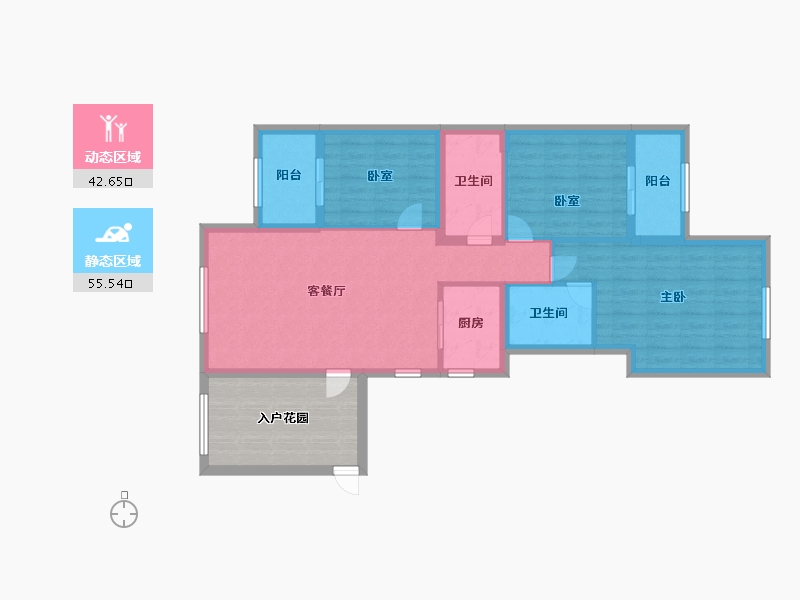 云南省-昆明市-俊发观云海-99.20-户型库-动静分区