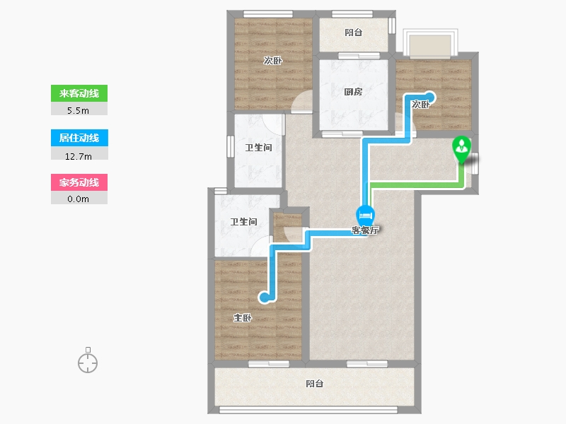 云南省-昆明市-俊发俊云峰-92.80-户型库-动静线