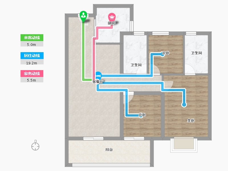 云南省-昆明市-俊发未来城-81.60-户型库-动静线