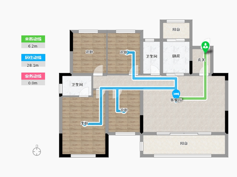 四川省-成都市-中国铁建新川樾-115.88-户型库-动静线