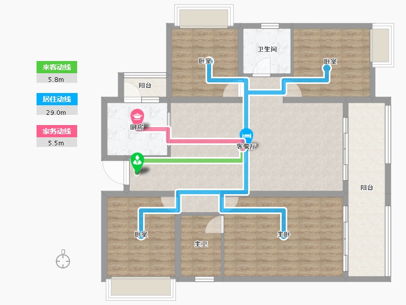 四川省-成都市-隆鑫公园首府-119.72-户型库-动静线