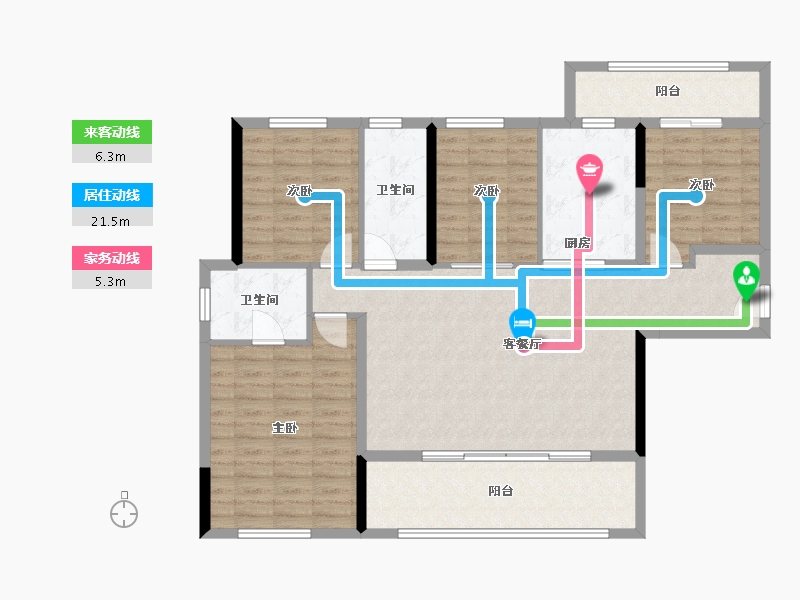 四川省-成都市-中国铁建新川樾-114.40-户型库-动静线