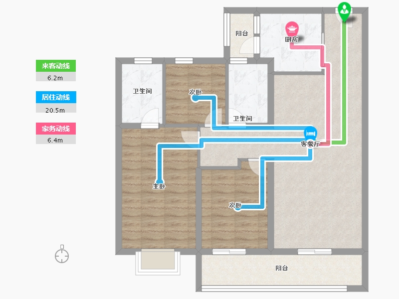 云南省-昆明市-俊发俊云峰-92.00-户型库-动静线