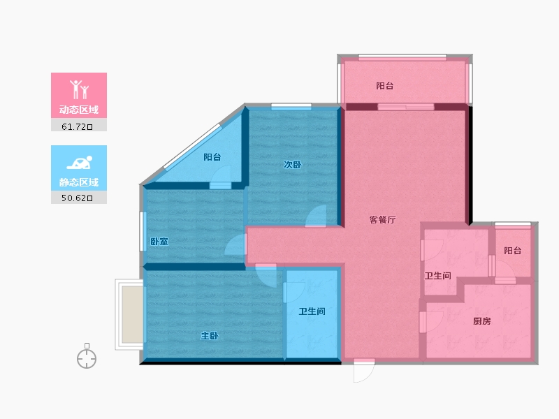 云南省-昆明市-俊发观云海-99.20-户型库-动静分区