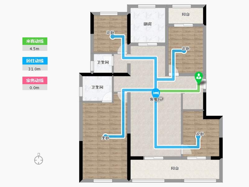 云南省-昆明市-俊发生态半岛-121.29-户型库-动静线