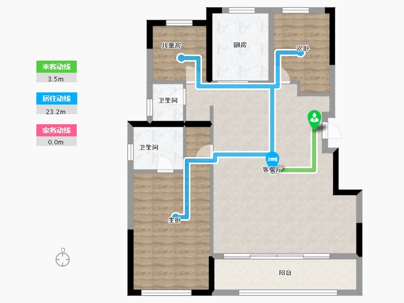 云南省-昆明市-俊发生态半岛-100.00-户型库-动静线