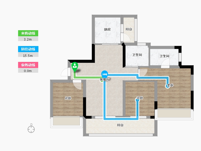 四川省-成都市-奥园锦官芳华-80.47-户型库-动静线